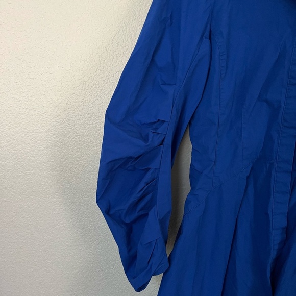 BANANA REPUBLIC | Like New Cobalt Blue Cotton Paxton Poplin Mini Dress | Size XS - Picture 9 of 12